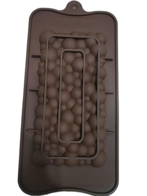 Brown Bubble Silicon Chocolate Mold, Size: 7 X 7 Inch, Rectangular at ...