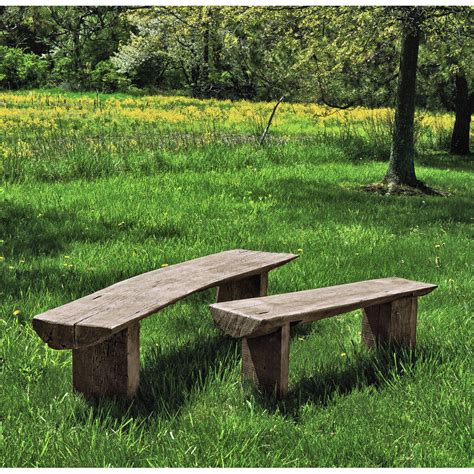 Small Bois Country Rustic Outdoor Bench | Kinsey Garden Decor