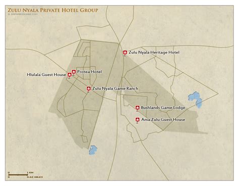 Zulu Nyala GR Map – Detailed map of Zulu Nyala Game Reserve