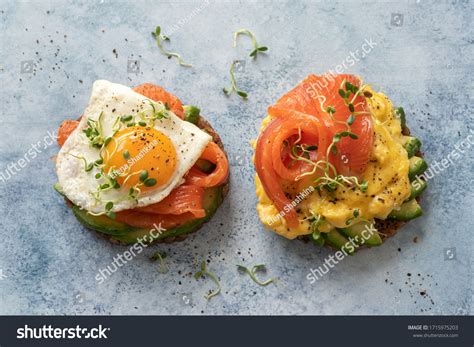 1,553 Scrambled eggs with smoked salmon Images, Stock Photos & Vectors ...