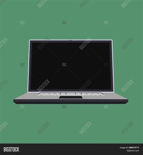 Laptop Front View Vector & Photo (Free Trial) | Bigstock