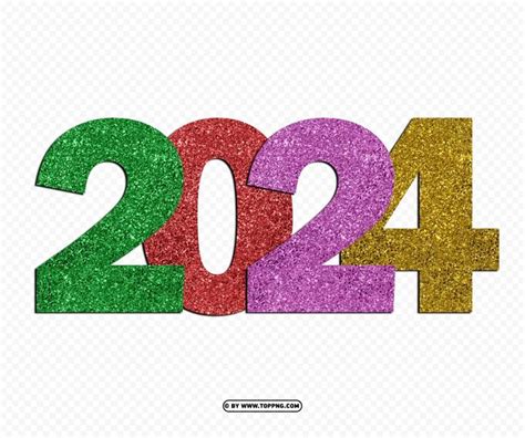 Free 2024 Glitter Multicolored Text Hd Png - Image ID 488784 png - Free PNG Images in 2023 ...