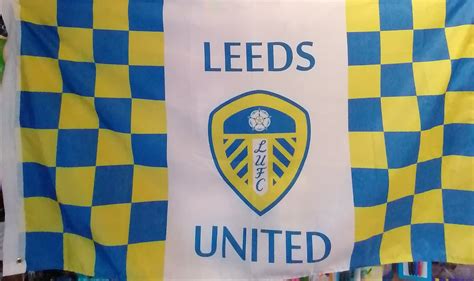 Leeds United Chequered Football flag. – Price Busters Ballina