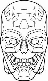 Terminator Coloring Pages 1 sketch template