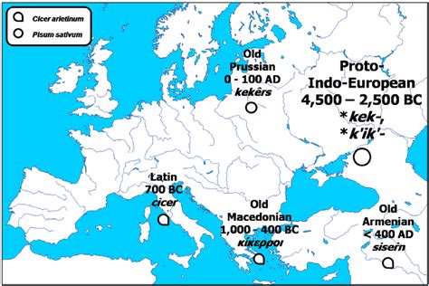 Initial evolution of the Proto-Indo-European root * kek-.... | Download ...