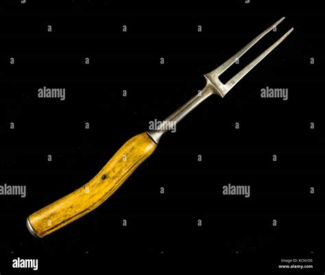 Antler Horn Handled Carving Knife and Fork Stock Photo - Alamy