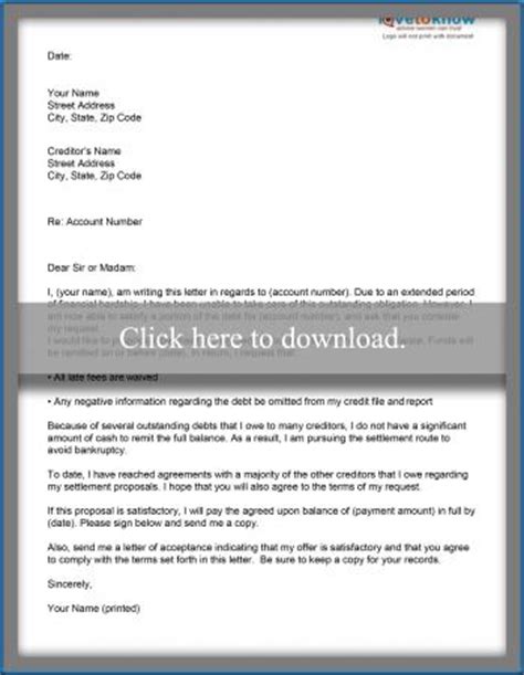 Sample Letter for Credit Card Debt Settlement | LoveToKnow