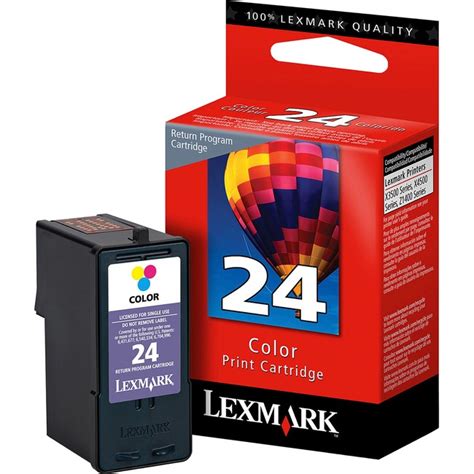 Lexmark No 24 Original Ink Cartridge - Inkjet - 185 Pages - Color - 1 Each - Lex18c1524 - Ink ...