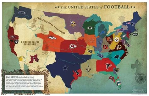 Mapa de la NFL, dedicado a @cesar_hig @bigalex89 | Fantasy football ...