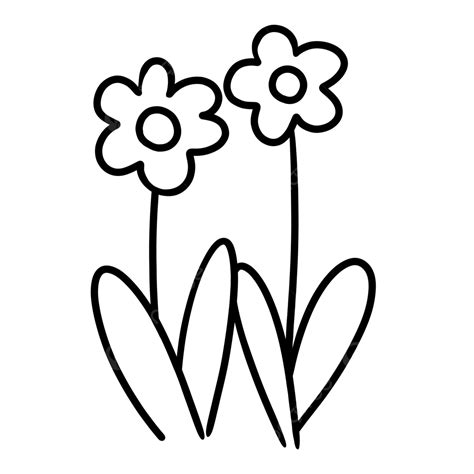 Flower Cartoon Doodle Drawing, Flower Clipart, Drawing Clipart, Cartoon Clipart PNG Transparent ...