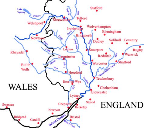 Severn River Map Chart