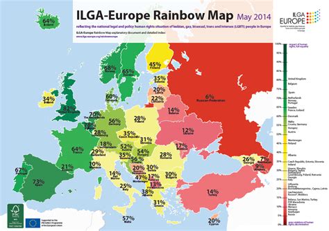 European LGBT rights map : europe