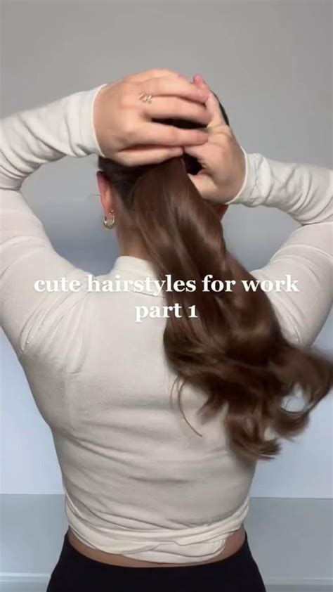 Cute hairstyles for work ️ part 1 #workhairstyles | Cute hairstyles ...