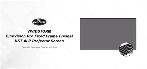 Vividstorm 120 Inch Alr Ambient Light Rejecting Fixed Fresnel Frame ...