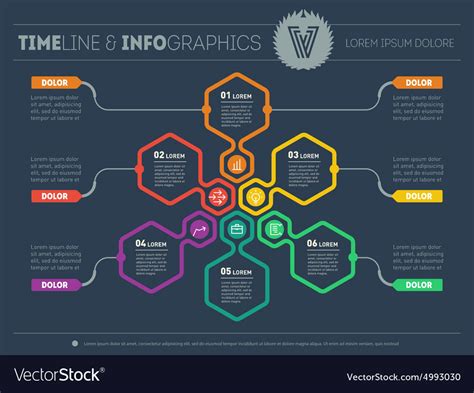 Web template of a pyramidal chart diagram Vector Image