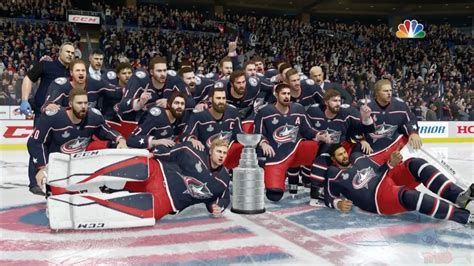 NHL 18 - Columbus Blue Jackets Stanley Cup Celebration - YouTube