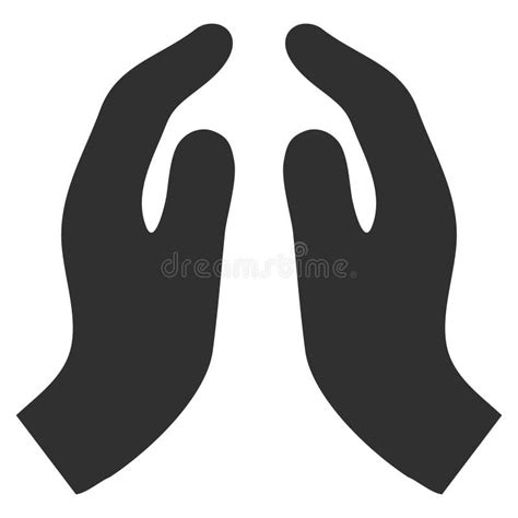 Pray Hands Gesture Line Icon, Gestures Concept, Hands Together in Religious Prayer Sign on White ...