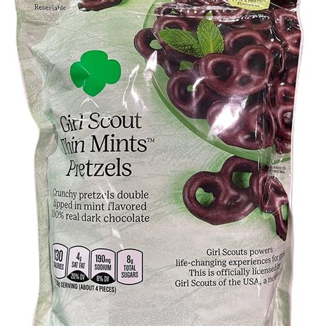 Girl Scout Thin Mints Pretzels 100% Real Dark Chocolate, 26 Ounce - Walmart.com