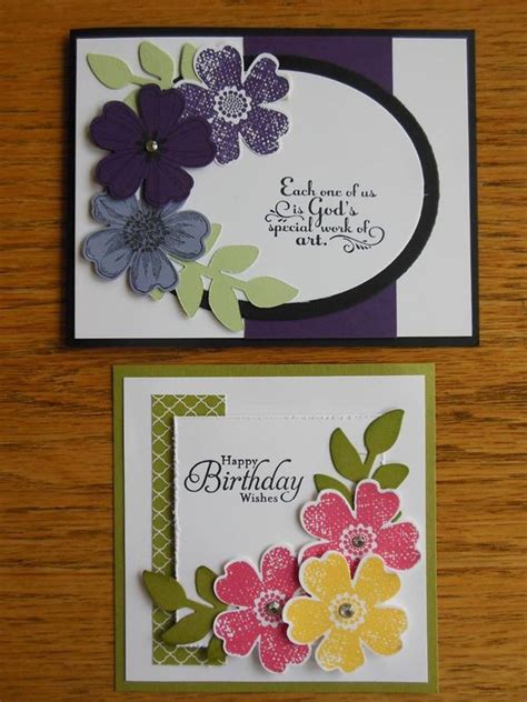 Simple cards, Birthday cards, Flower cards