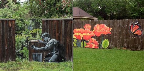 15 Stunning Fence Painting Designs to Inspire Your Own Backyard | Home ...