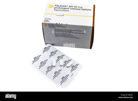 Box of Palexia SR 50mg (Tepentadol), an opiate based painkiller used for the treatment of strong ...