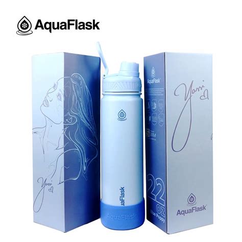 Aquaflask (22oz/40oz) Aqua Flask (Limited Edition) Yassi Flask with Silicon Boot | Shopee ...