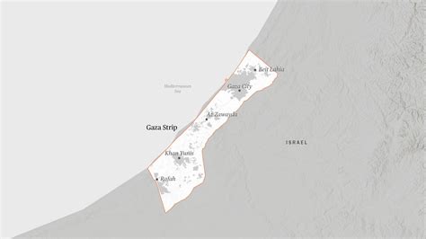 Gaza Strip map: How density matters in the Israel-Hamas conflict