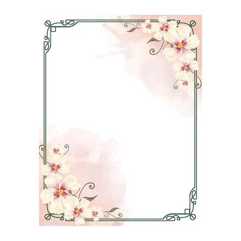 Buy 100 Stationery Writing Paper, with Cute Floral Designs Perfect for ...