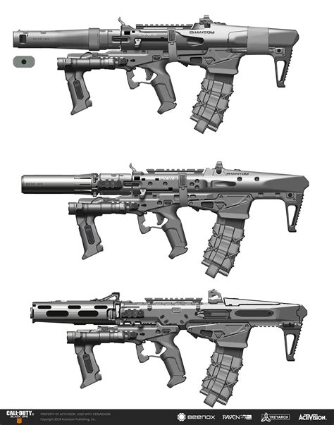 ArtStation - Call of Duty Black Ops 4 Weapon Concept MADDOX RFB, Rick Zeng Sci Fi Weapons ...