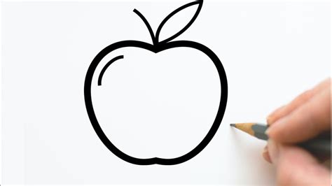 How To Draw an APPLE | Easy Drawing Apple For Children | Easy Sketch ...