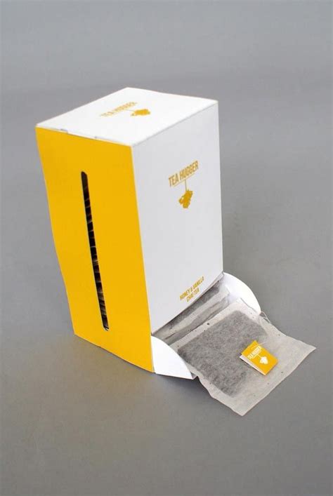 Packaging for a fictitious organic tea company called Tea Hugger. The ...