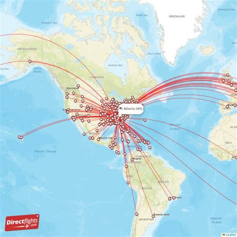 Direct flights from Atlanta - 241 destinations - ATL, USA - Directflights.com