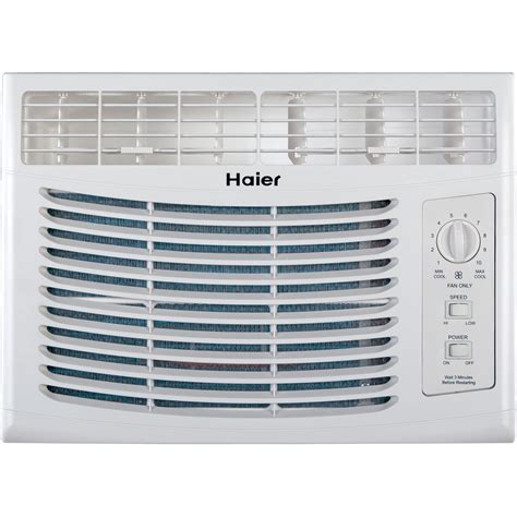 Haier 5,000 BTU 115V Window-Mounted Air Conditioner with Mechanical Controls ENERGY STAR ...