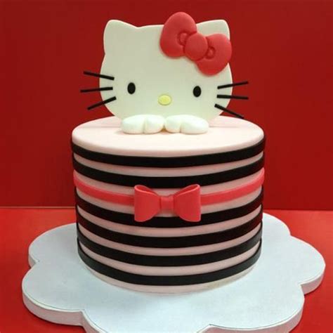 Buy Hello Kitty Red Bow Fondant Cake-Hello Kitty Red Bow Fondant Cake