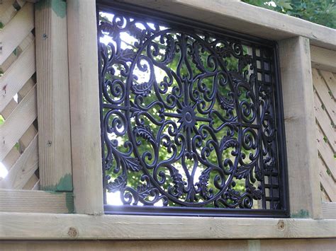 Nuvo Iron Rectangle Decorative Fence Gate Insert-Fencing