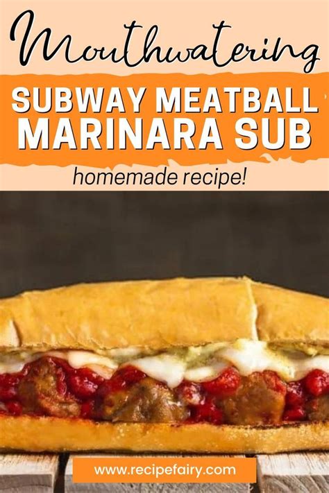 Subway meatball marinara sub recipe – Artofit