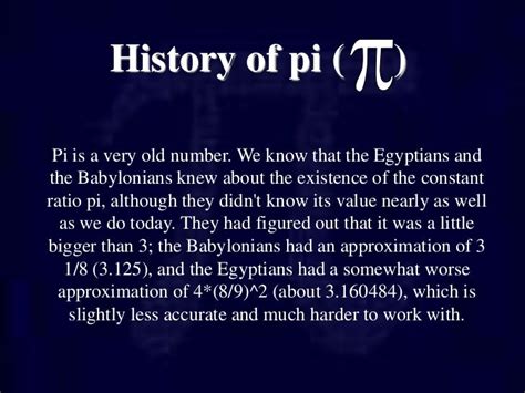 History of pi