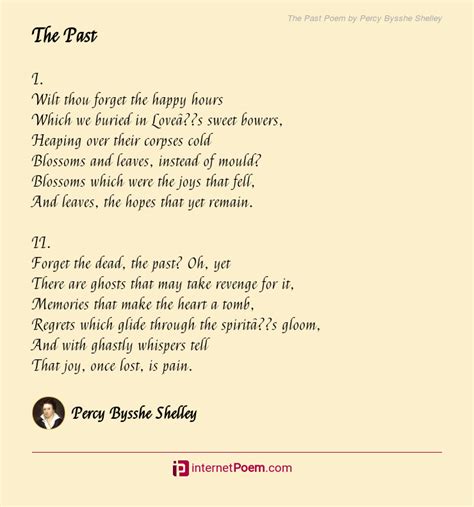 The Past Poem by Percy Bysshe Shelley