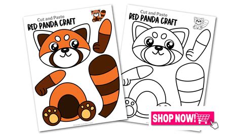 Printable Red Panda Craft Template – Simple Mom Project