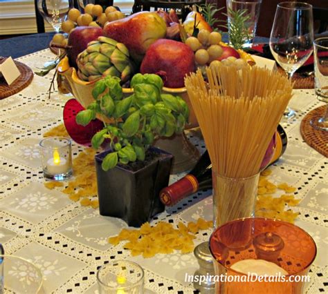 Italian Dinner Tablescape | Inspirational Details