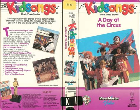 Kidsongs: A Day at the Circus (1987) [Youtube] (Xpost from r/VHScoverART) : nostalgia