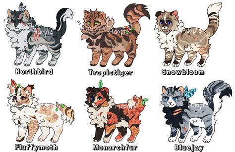 Warrior Cat Adopts 42 .closed by Divinity-Adopts on DeviantArt