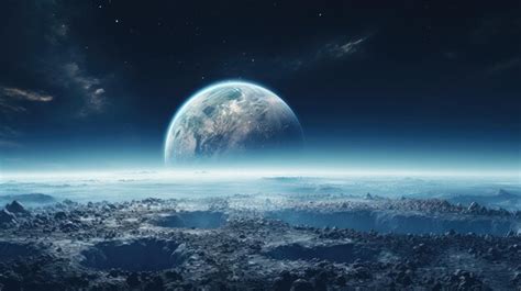 Premium AI Image | earth in the night sky