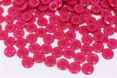 Raspberry Pink Button Shiny Pink Button Glossy Pink Buttons - Etsy | Glossier pink, Sewing a ...