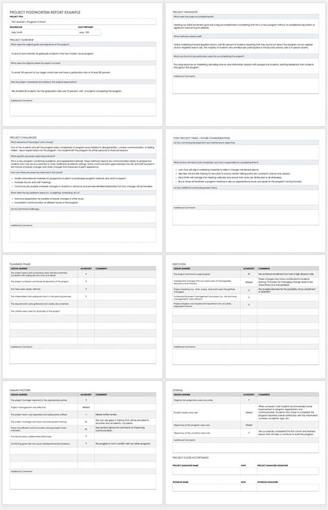 Post Mortem Project Template