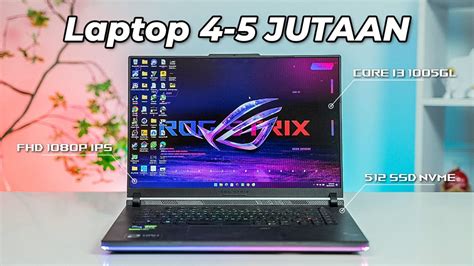 5 Rekomendasi LAPTOP 4-5 Jutaan TERBAIK 2023 - YouTube