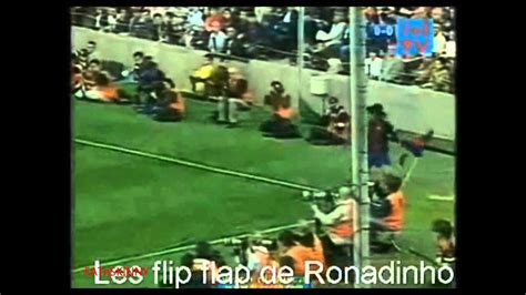 |HD| Ronaldinho doing signature move Elastico/Flip Flap - YouTube