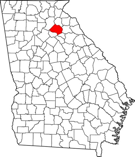 Image: Map of Georgia highlighting Jackson County