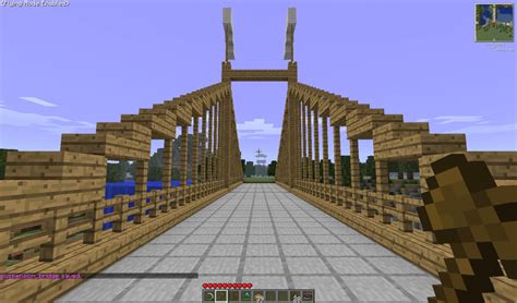 Wooden Suspension Bridge Minecraft Project