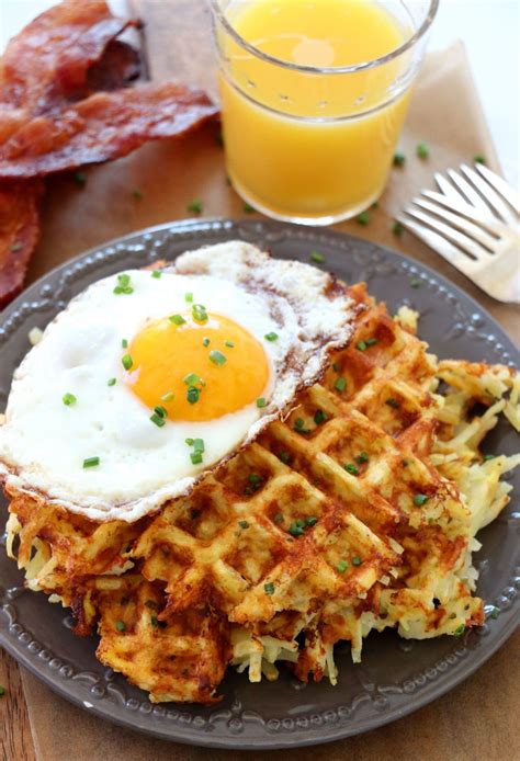 Cheesy Waffled Hash Browns | Dash of Savory | Cook with Passion | Recipe | Waffle iron recipes ...